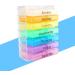 Vitamin Planner & Weekly Pill Lunch Box | 7 Compartment Portable Pill Case for Vitamins Supplements & Medications | Ideal for Purse & Pocket - Buy Online on GoSupps.com