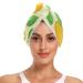 Cherry Lemon Orange Fruit Hair Towel 2 Pack Super Absorbent Hair Drying Towel Quick Dry Hair Turbans Head Towel with Button Twisty Wrap for Women Girls