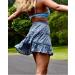 LAEMILIA Womens Floral Print Pleated Mini Skater Skirt - Blue - Buy Online on GoSupps.com