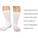 Women's Non-Binding Diabetic Socks - Wide Top, Loose Fitting, 4 Pairs White/Pink - Ideal for Diabetes, Edema, Medical, Hospital, Thick Ankle, Crew, Casual Dress Sox - Buy Online on GoSupps.com