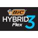 BIC Razor Blades for Men - Hybrid 3 Flex 12 Refill Pack with 3 Titanium Blades - Best International Shipping - Buy Online on GoSupps.com
