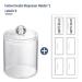 Bamboo Cotton Swabs 700 Count with Dispenser Holder - Double Round Thick Buds for Ears, Makeup & Cleaning - Apothecary Jar Included - Buy Online on GoSupps.com