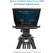 Filmcity Easy Teleprompter - Professional Portable Adjustable for Tablet/Smartphone/DSLR | Includes Hand Gloves, Adapter, Travel Bag | FC-TP-EZ - Buy Online on GoSupps.com
