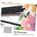 PLAFOPE 100pcs Disposable Eyeliner Makeup Eye Stick Gloss Wand Cosmetic Eye Wands Black Artificial Fiber - Buy Online on GoSupps.com
