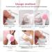 USB Manual Facial Cleansing Brush 2-in-1 Skin Care face Brush Silicone Facial Scrubber Manual Dual Face Wash Brush for Deep Pore Exfoliation Massaging (Blue/Pink)-Pink Blue pink - Buy Online on GoSupps.com