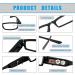 3 Pack LED Reading Glasses for Men & Women - Bright Nighttime Readers with Magnifier - Black 2.0x Eyeglasses - Buy Online on GoSupps.com