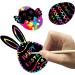 Easter Scratch Art Crafts for Kids - 48 Sets Ages 4-8 | Rainbow Bunny Eggs Chicks Ornaments Decorations - Buy Online on GoSupps.com