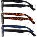 Bifocal Sunglasses for Women Reader Glasses 3 Pack - Spring Hinge, 3 Colors - 1.5x Magnification - Buy Online on GoSupps.com