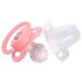 LittleForBig Bigshield Gen-II Adult Pacifier Set - Pink Kitty & Blue Puppy Print - Buy Online on GoSupps.com