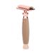 Portable Double Edge Razor with Wooden Handle - Rose Gold Beard & Body Hair Trimmer for Men | International Shipping - Buy Online on GoSupps.com