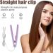 Mini Curling Iron & Hair Straightener 2-in-1 - Portable Travel Hair Styler for Short Hair - Purple - Buy Online on GoSupps.com