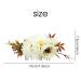 Cinaci 4 Pack Large Artificial Flower Hair Combs for Wedding Bridal Headpieces - Decorative Hair Accessories for Women and Bridesmaids - Buy Online on GoSupps.com