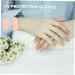FOMIYES 2 Pairs Sun Protection Half Finger Gloves UV Hand Protector Skin Protective Gloves Manicure Tools UV Gloves Womens Glives Salon Miss Accessories Pink Nylon - Buy Online on GoSupps.com