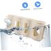 Alipis 2pcs 4 Refrigerator Organizer Bins Soda Can Drink Holder Hand Pull Type Organizer Bottle Nordic Beige 10.5X30CM - Buy Online on GoSupps.com
