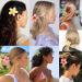 Large Flower Claw Clip Set - Cute Hawaiian Hair Accessories for Women and Girls | 4PCS Free Size Clips for Long, Thin, Thick Hair - Buy Online on GoSupps.com