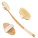 Shower Back Brush  2 Heads 18.2 inch Bath Brush Long Handle for Shower  Body Bath Brush with Stiff and Soft Bristles  Back Scrubber for Shower for Men and Women