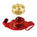 ZHONGJIUYUAN Portable Copper Acupuncture Moxa Box Moxibustion Therapy Moxa Stick Burner Box (with Holder Bag)