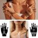 20 Large Henna Tattoo Stencils - Indian Arabian Temporary Body Paint Kit for Women | Arm & Hand Templates with Tattoo Stickers - Buy Online on GoSupps.com