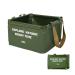 PSG Collapsible Bucket 3.75 Gallon Container Square Folding Water Bucket Portable Lightweight Wash Basin for Outdoor Camping Fishing Travelling Gardening Car Washing Green 1PACK
