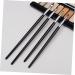 Healeved 4pcs Horse Hair Wooden Handle Eyeliner Precision Brush Black Eye Makeup Kit - Buy Online on GoSupps.com