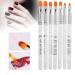 UV Gel Extension Pen Set - 7 Piece Nail Art Brush Kit for Home & Studio Manicure - Buy Online on GoSupps.com