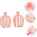 Collbath 2 STK Handheld Head Massager - Silver Ponytail Clip & Octopus Plastic Scraper for Ultimate Relaxation | International Shipping Available - Buy Online on GoSupps.com