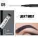 Brow Definers Smudge-Proof Brow Pencil with 4 Forks Eyebrow Makeups with Natural Effect for Home Traveling Working Dating Gathering Pochy 5# Light Gray - Buy Online on GoSupps.com