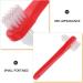 Minkissy Denture Brush Set Double-Headed Toothbrush for Effective False Teeth Cleaning | 4 Pieces for Optimal Denture Care - Buy Online on GoSupps.com