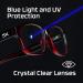 HyperX Spectre Scout Gaming Eyewear for Kids | Blue Light Blocking Glasses | UV Protection | TR-90 Frame | Crystal Clear Lenses - Red - Buy Online on GoSupps.com