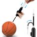 Dual Action Ball Pump with Needles and Nozzles - Ideal for Soccer, Basketball, Volleyball, Balloons, Bikes (Black) - Buy Online on GoSupps.com