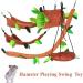 5PCS Forest Pattern Hammock and Swing Set for Small Animals - Cage Toy Accessories for Hamsters, Rats, Guinea Pigs, Gliders, and Squirrels - Buy Online on GoSupps.com