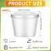 60 Pack 1 oz Plastic Condiment Cups with Lids - Leak Proof Mini Sauce Containers for Salad Dressing - Disposable Portion Souffle Cups for Sauces and Jelly Shots - Buy Online on GoSupps.com
