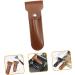 Fomiyes Razor Storage Case - Travel Bag for Razor & Shaving Accessories | PU Leather 16.5x4.2x1cm Brown - Buy Online on GoSupps.com