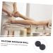 Healeved Yoga Massage Ball - Acupressure Roller for Muscle Relief | Self-Massage Device 12x6.3cm Black - Buy Online on GoSupps.com