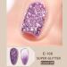 Glitter Gel Nail Polish Super Sparkling Color UV Gel Polish Vegan Long Lasting Nail Varnish Diamond Soak Off UV Gel Nail Varnish Gifts For Women & Girl Nail Art Wedding Holiday(Glitter purple) - Buy Online on GoSupps.com