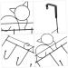Holibanna Towel Rack Coat Hangers Wall Mount Coat Rack Over Door Hangers Hooks Door Frame Hat Hook Metal - Buy Online on GoSupps.com