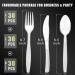 Plastic Cutlery Set 90 Pieces 30 Plastic Forks Knives and Plastic Spoons Reusable Plastic Cutlery Transparent and Robust Cutlery Sets for Birthday Party Barbecue Party Wedding ect (Transparent) Transparent Cutlery Set 90 Pcs - Buy Online on GoSupps.com