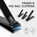 Professional 16Pcs Nail Clippers Set | Men's & Women's Manicure Pedicure Kit | Stainless Steel Travel Grooming Set with Tweezers & Cuticle Remover - Black - Buy Online on GoSupps.com