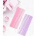 Wide Tooth Detangling Comb Set for Long, Curly, and Wet Hair - No Handle Styling Shampoo Comb - 2 Pieces (Pink & Purple) - Buy Online on GoSupps.com