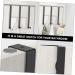 Generic 4 Pcs Door Hook Wall Mounted Clothes Hanger Wall Hanger Over Door Towel Bar Black Stainless Steel - Buy Online on GoSupps.com