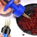 CJZZ Blue Micro Bait Rings & Clips | Fishing Rod Pellet Bait Bands Kit for Quick Bait Fixation - International Shipping Available - Buy Online on GoSupps.com