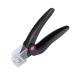Syrisora Nail Tip Cutter Stainless Steel Plastic Cement Handle Sturdy Durable Portable Multifunction Adjustable Nail Tip Clipper