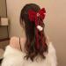 Mobestech Hair Bow Bowknot Hair Clip Big Bowknot Hairpins Bow Hair Barrette Hair Bows Clip for Women Girls Hair Styling for Christmas New Year Party - Buy Online on GoSupps.com