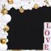 Joydeco Wrinkle Free Black Backdrop Curtain Set for Parties and Events - 10x10ft - 2 Panels with Rod Pockets - Perfect for Weddings, Birthdays, and Home Parties - Buy Online on GoSupps.com