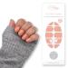 Fairy Nail UV nail foils self-adhesive gel foils half-cured 20 pieces nail wraps nail polish strips to stick on (Apricot)