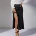 Flower Pattern Chiffon Mini Skirt - Short Beach Dress with Petticoat Extension | Casual Black Swing Skirt for International Shipping - Buy Online on GoSupps.com