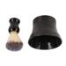Men's Ergonomic Shaving Brush & Bowl Set - Black Shaving Tool for Cream Application | International Shipping Available - Buy Online on GoSupps.com
