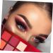 SKISUNO Eyeshadow Powder 9 Eyeshadow Metallic Eye Shadow Palettes Women Eye Shadow Makeup Palette Flash Shimmer Eyeshadow 1 count (Pack of 1) Red - Buy Online on GoSupps.com