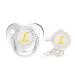 Infant Nipple Baby Pacifier with Clip Chain Kit Toddler Teething Toy Rhinestone L