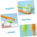 FOMIYES 16 STK Carrot Toothbrush Set - Travel-Friendly Children's Toothbrushes for Daily Use | Bulk Tooth Cleaning Tools - Buy Online on GoSupps.com